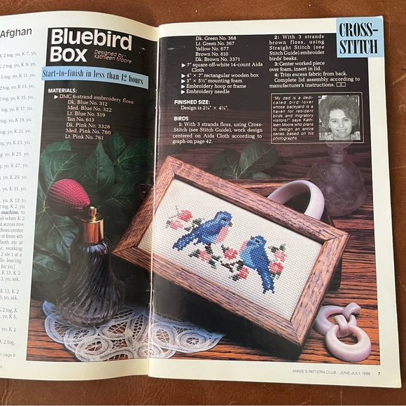 ANNIES PATTERN CLUB July 1998 Machine Knit Cross-Stitch Smocking Crochet Sewing - Picture 6 of 16